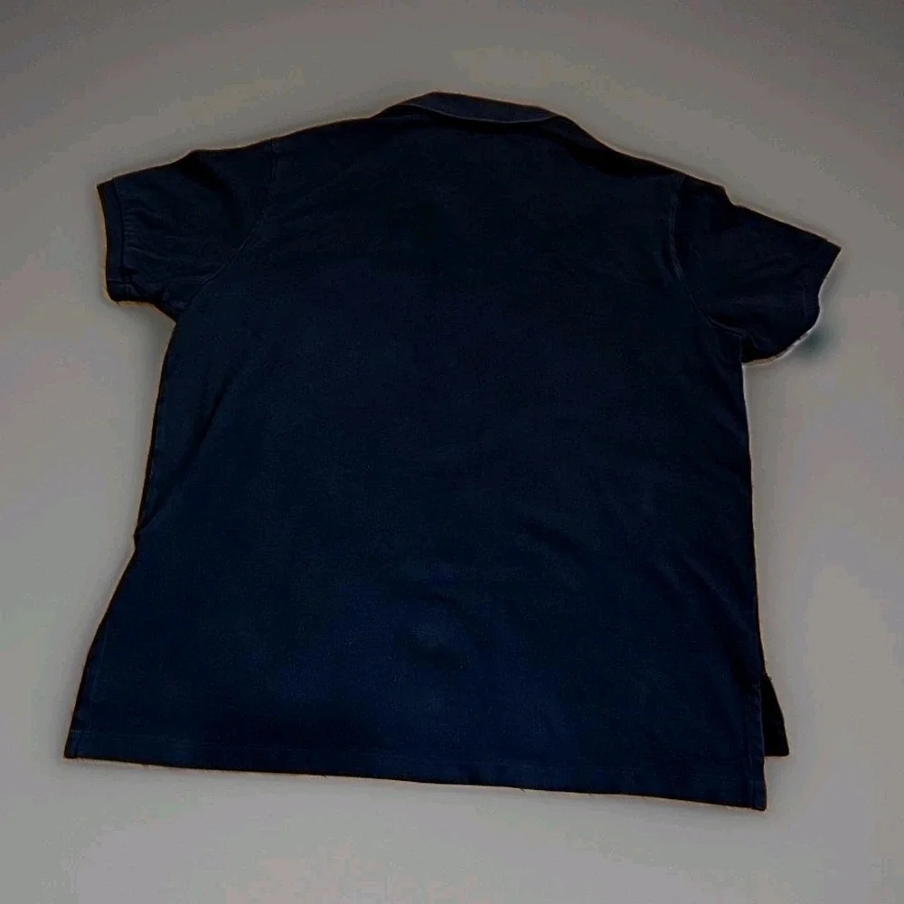 Polo Ralph Lauren Custom Fit Polo Shirt Mens XXL Black Red Pony Short Sleeve